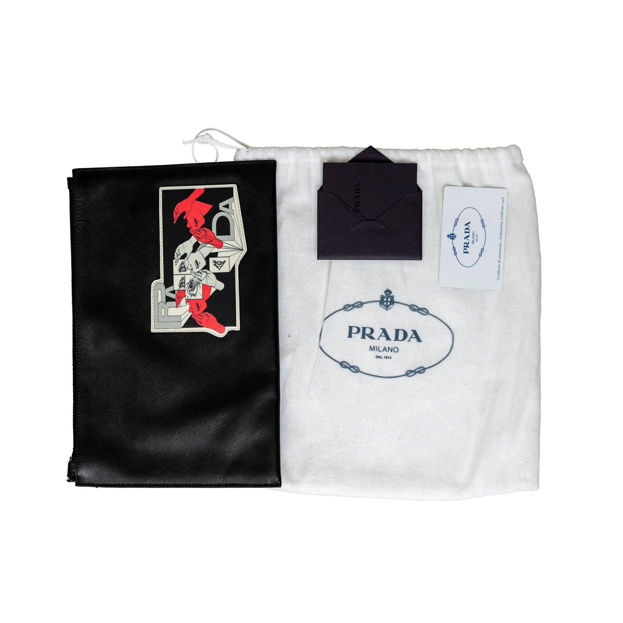 Marsupio Prada Saffiano Comic Patch - Anni '20 in vendita 2