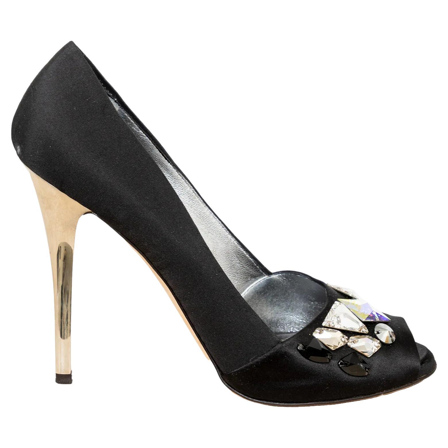Giuseppe Zanotti Bombas de Satén Embellecedoras - '10s