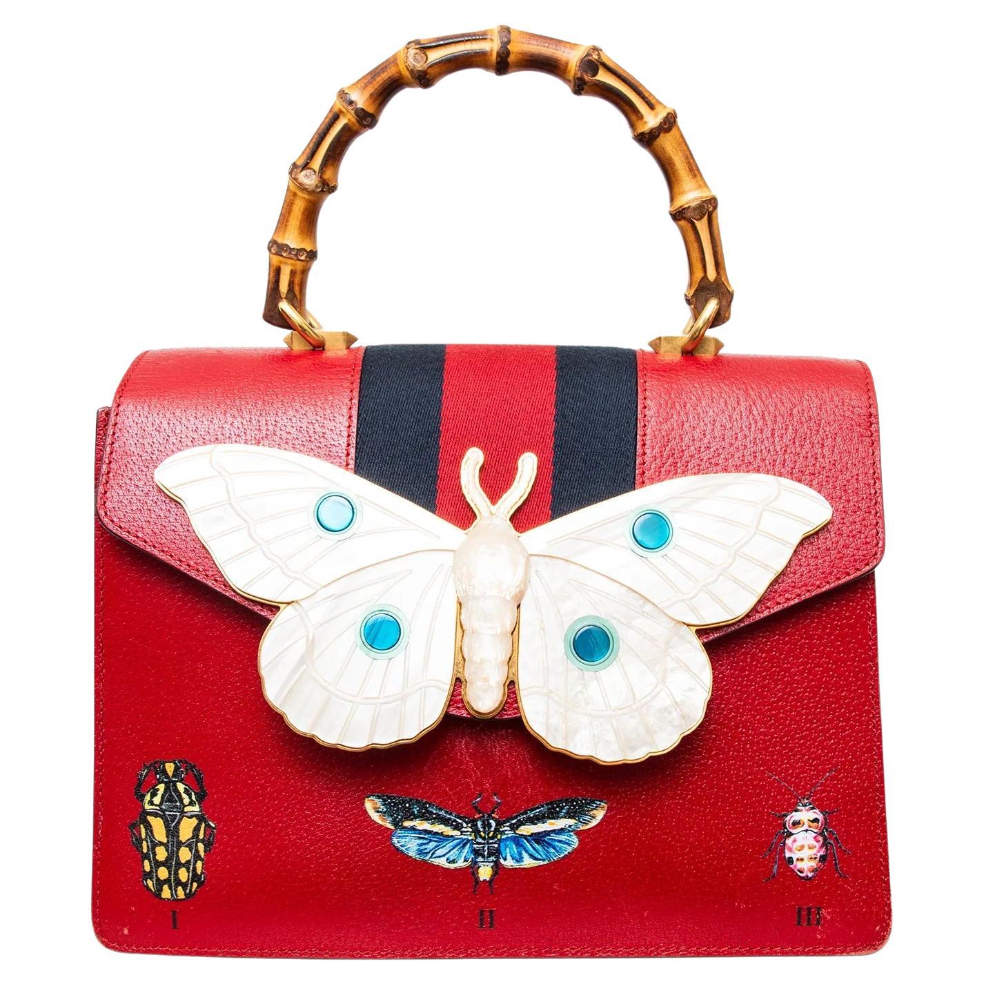 Gucci Falena Moth Top Handle Bag - '10s