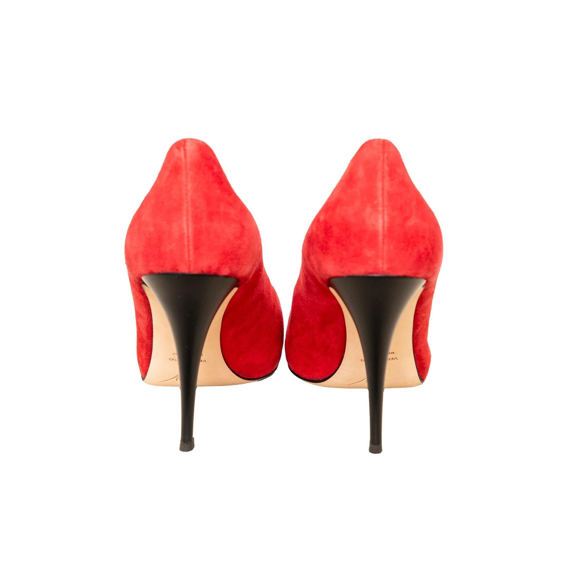 Giuseppe Zanotti Escarpins en daim avec ornements - '10s Pour femmes en vente