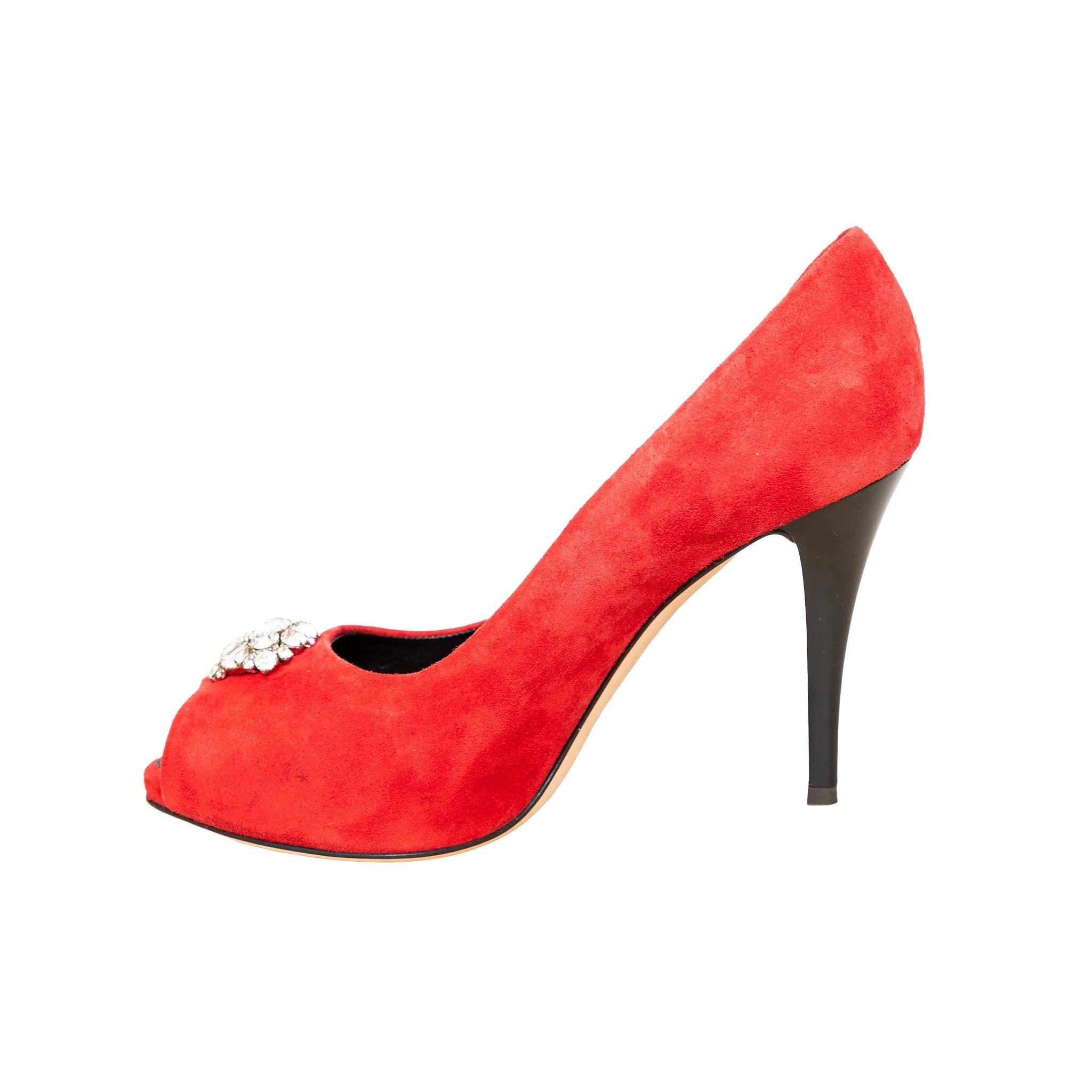 Giuseppe Zanotti Escarpins en daim avec ornements - '10s en vente 1