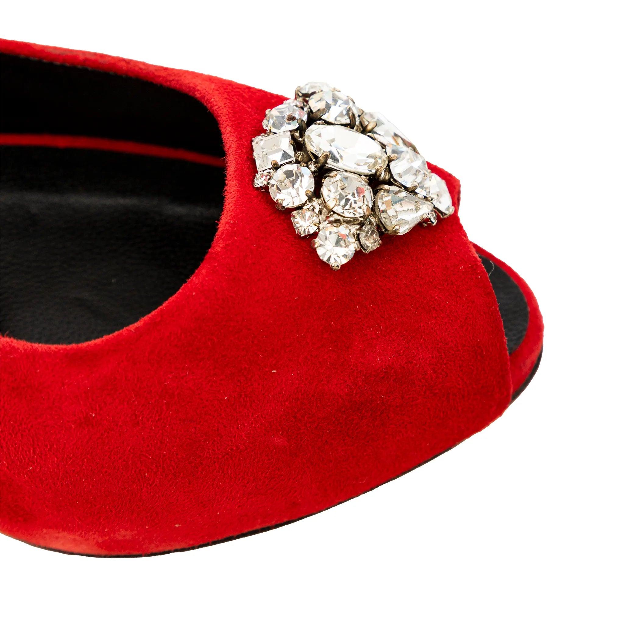 Giuseppe Zanotti Escarpins en daim avec ornements - '10s en vente 4
