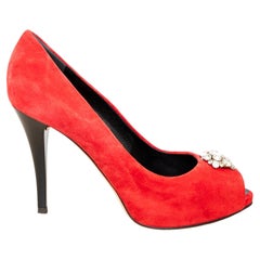 Giuseppe Zanotti Escarpins en daim avec ornements - '10s