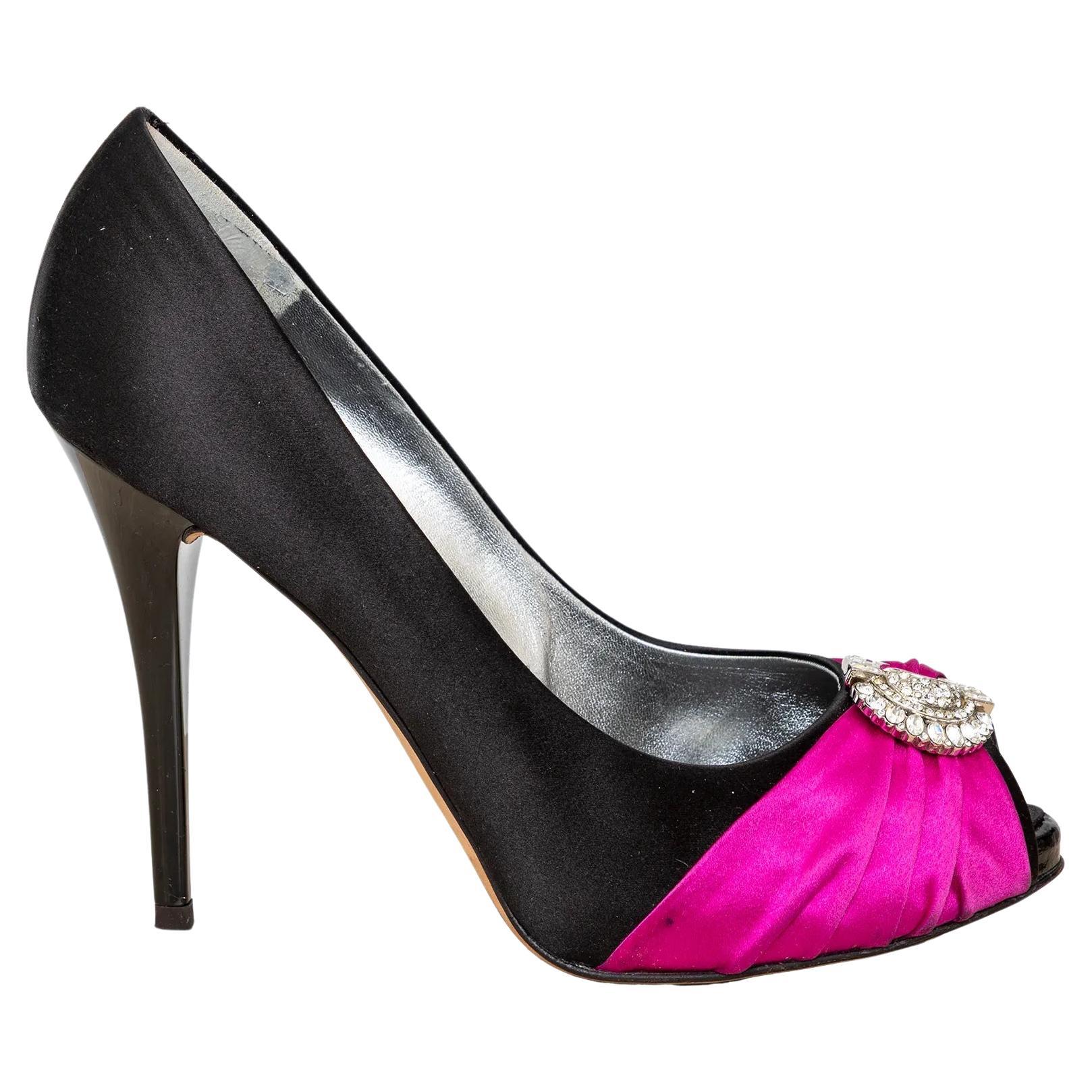 Giuseppe Zanotti Bombas de Satén Embellecedoras - '10s en venta