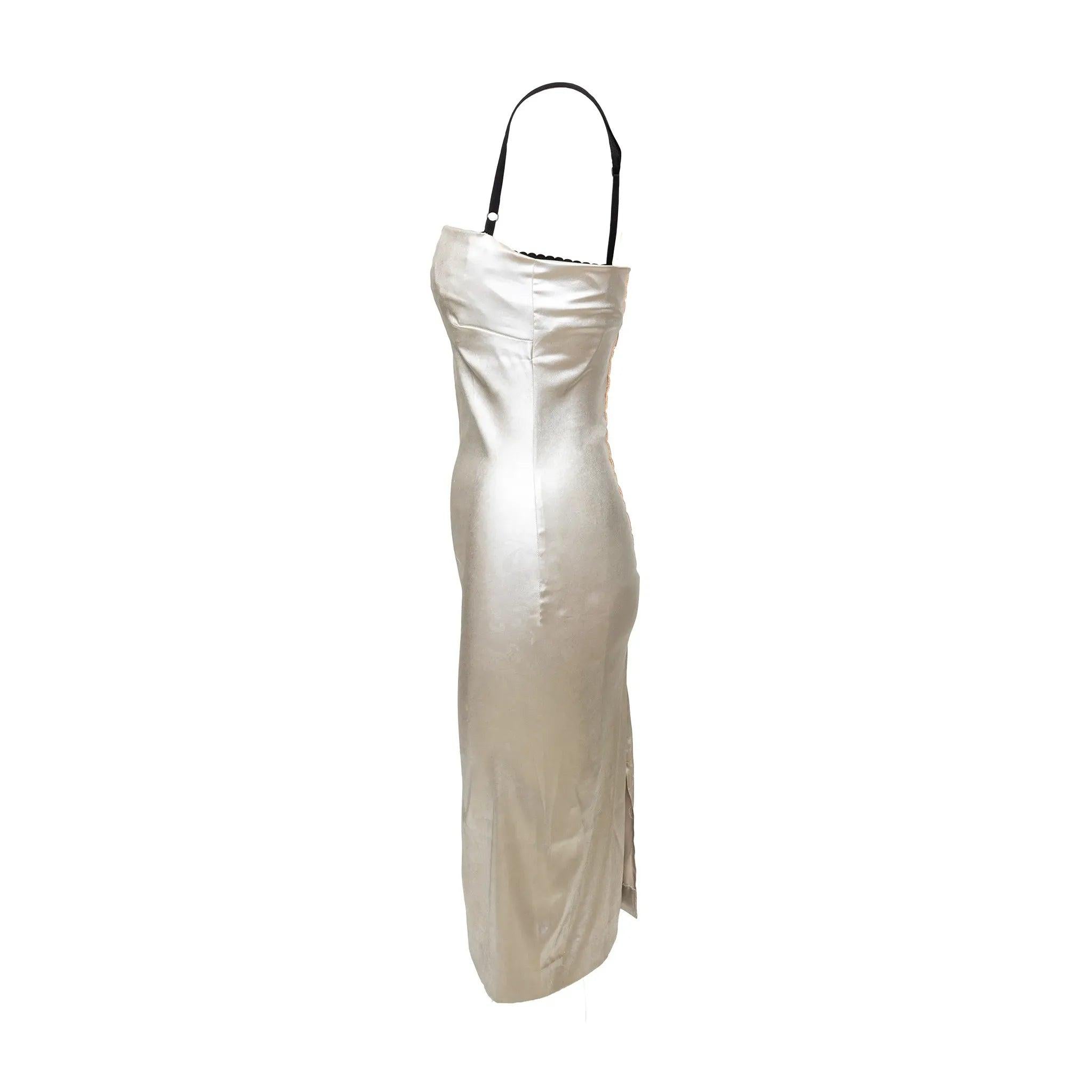 Argento Dolce & Gabbana - Vestito in argento metallizzato - anni '90 in vendita