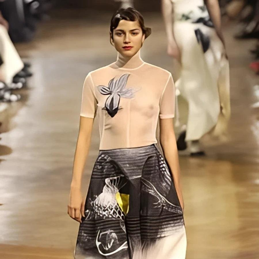 Top transparent Yohji Yamamoto - '00s en vente 4