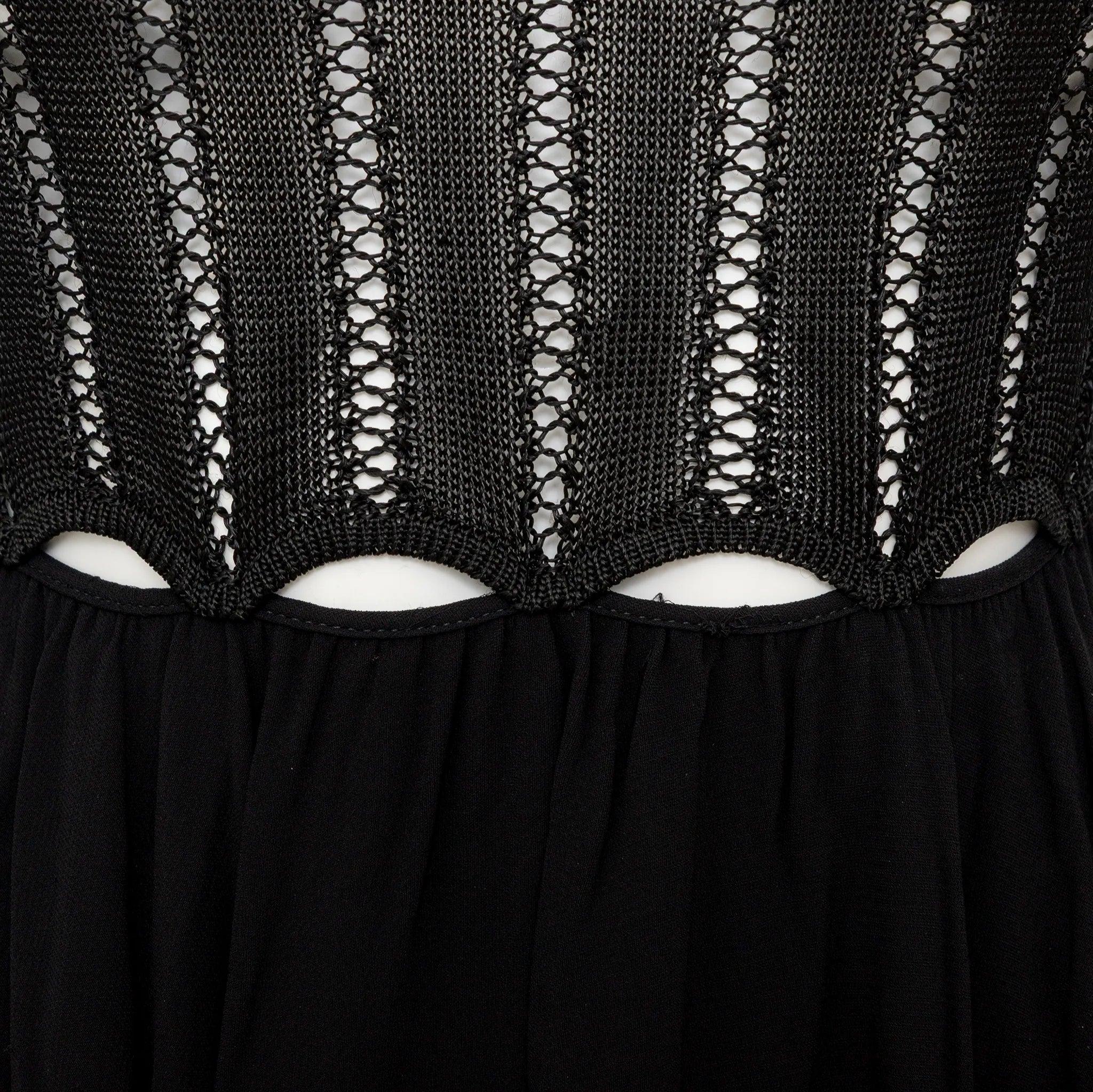 Noir Robe midi Gianni Versace - Années 90 en vente