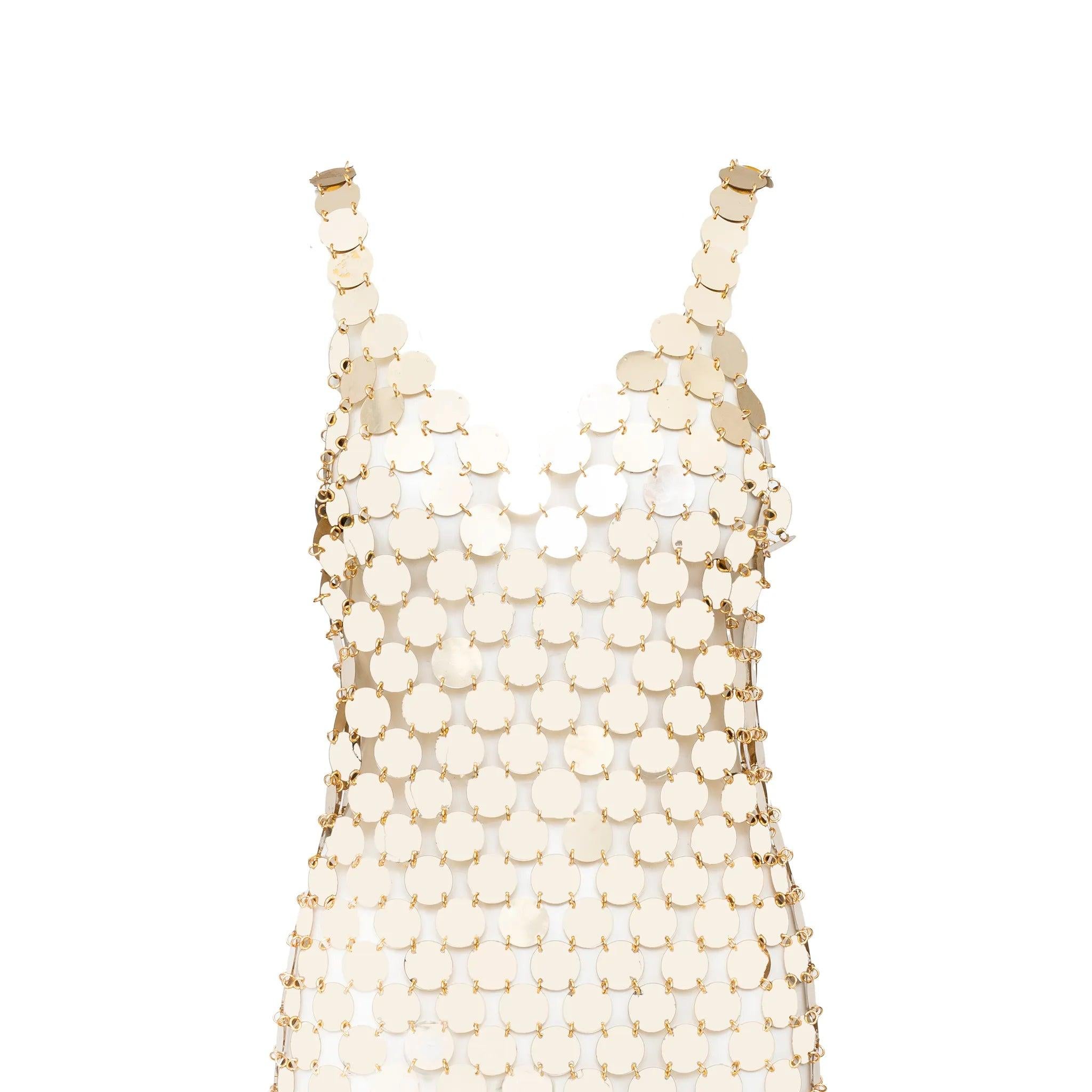 Paco Rabanne Rhodoid Disc DIY Kleid - 60er Jahre im Zustand „Gut“ im Angebot in Milano, IT