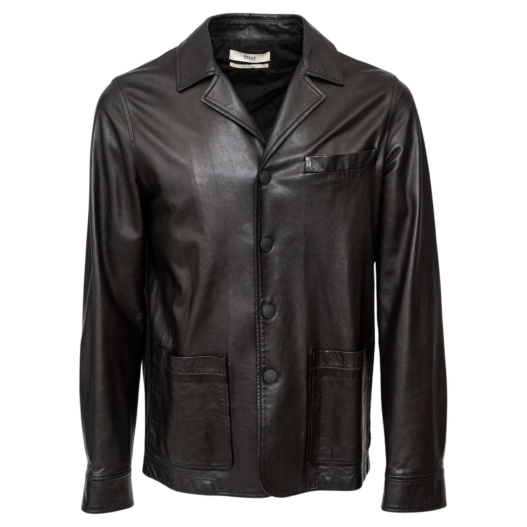 Bally Lederjacke - 10er Jahre im Angebot
