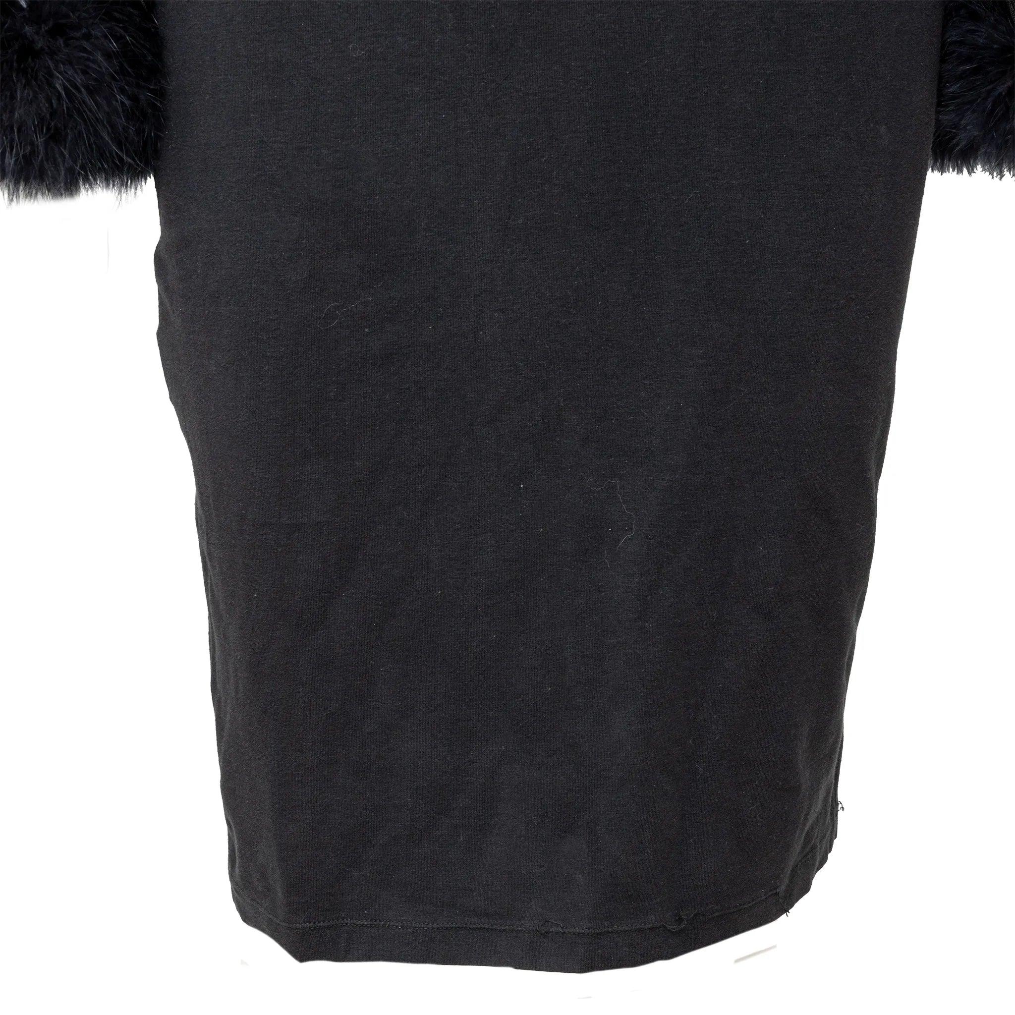 Jean Paul Gaultier - Robe à manches en fourrure et franges - années 90 en vente 5