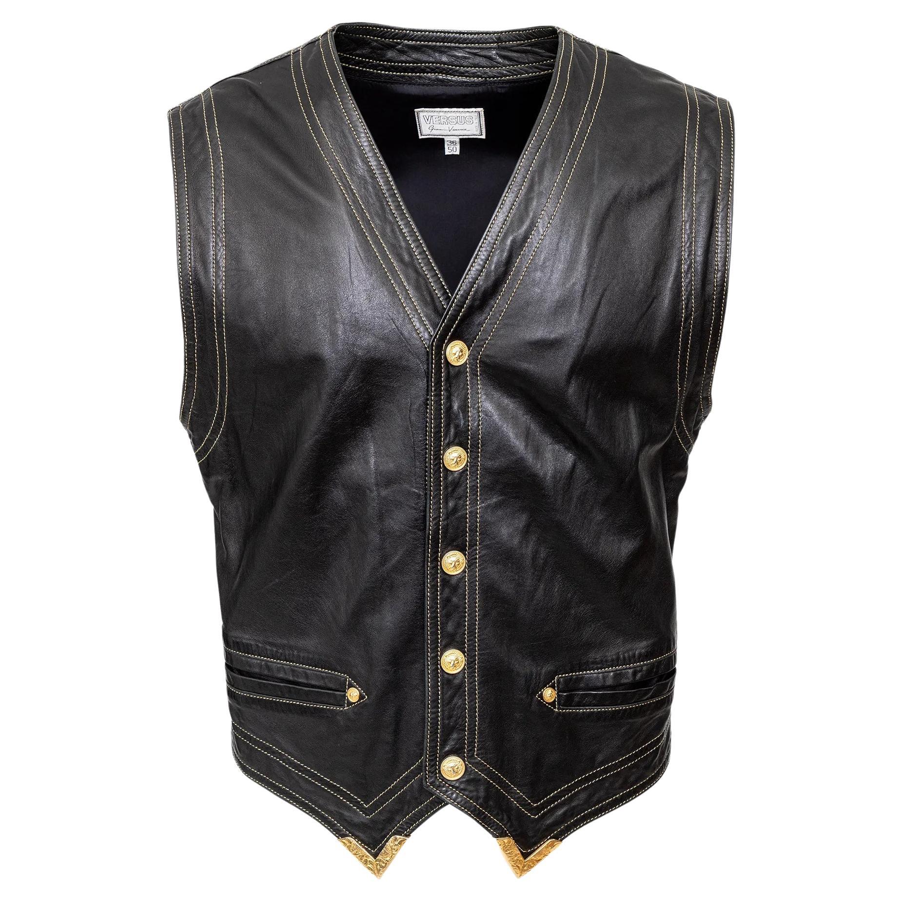 Gilet in pelle Versus - Anni '90