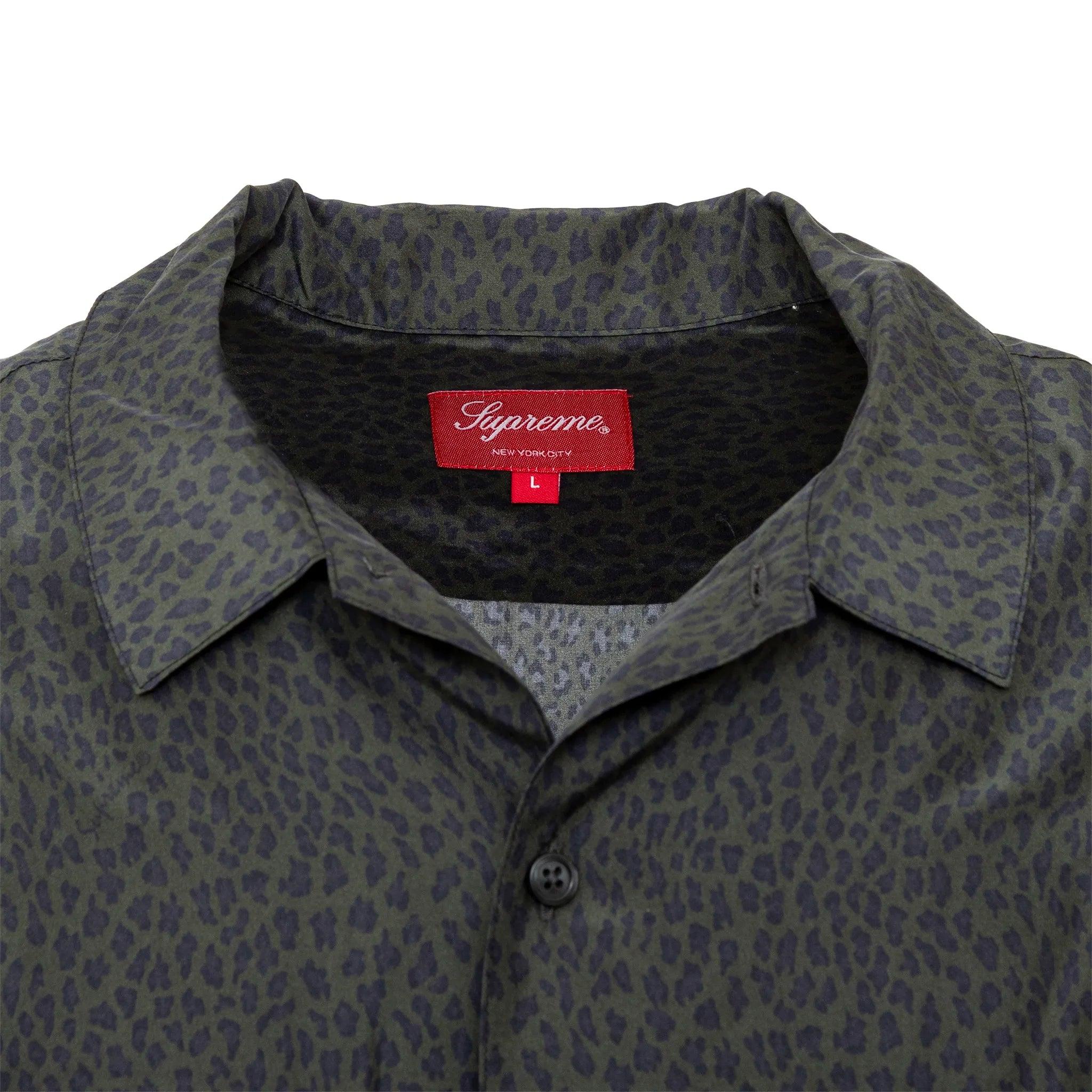 Nero Camicia Supreme in seta leopardata - anni '20 in vendita