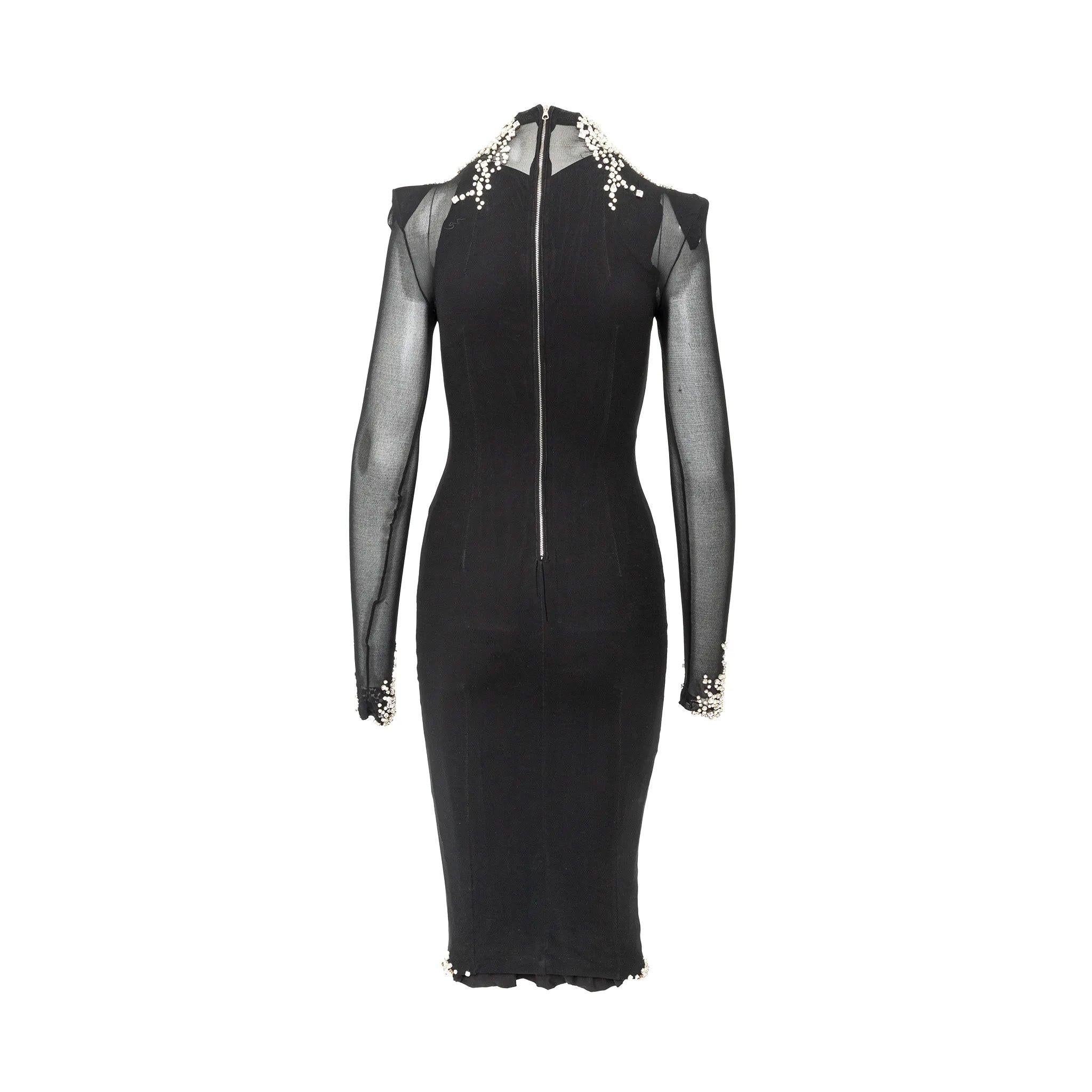 Frankie Morello Kristallverziertes Kleid - '00s im Angebot 5