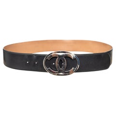 Cintura in pelle Chanel CC - anni '00