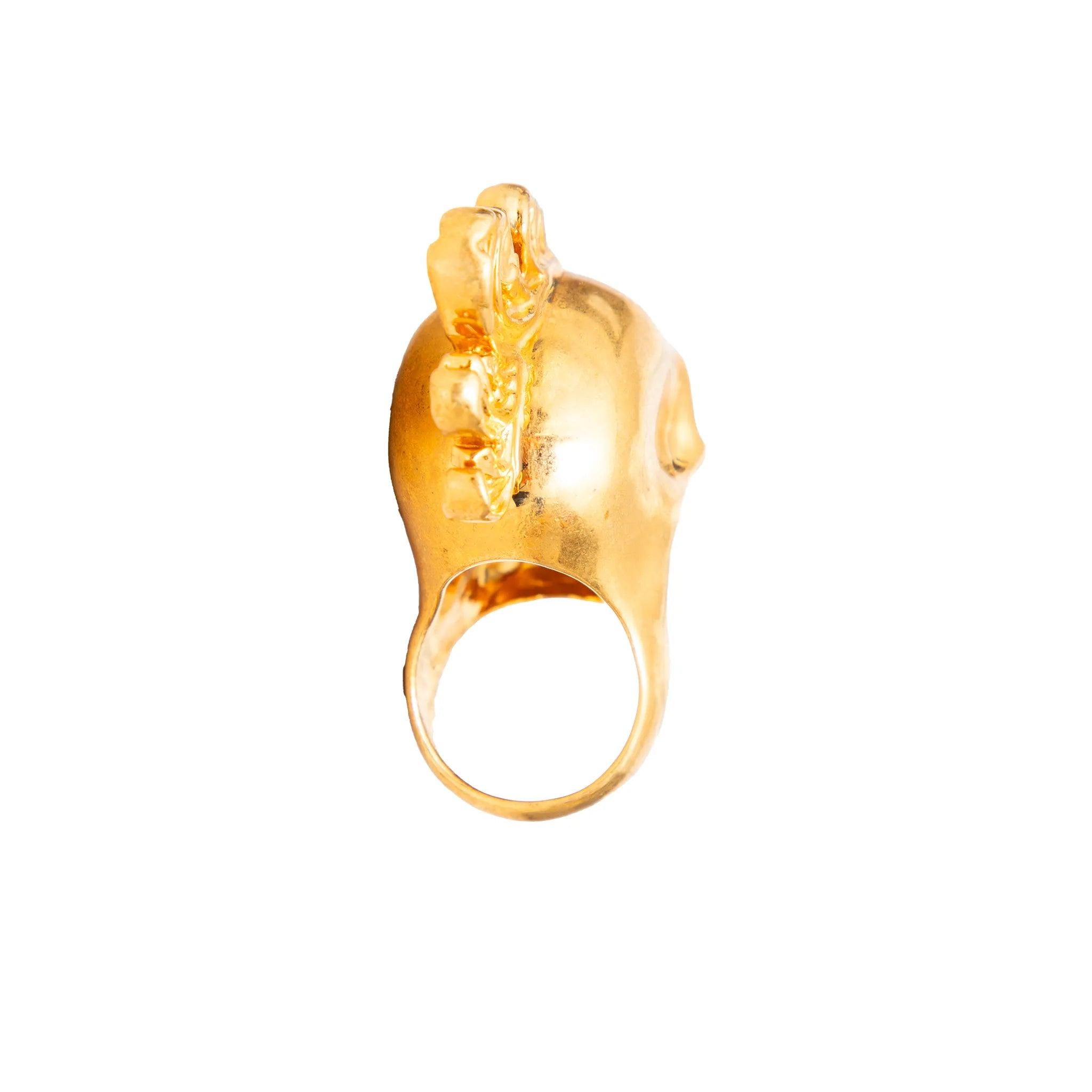 Anello con teschio di Alexander McQueen - anni '90 in vendita 1