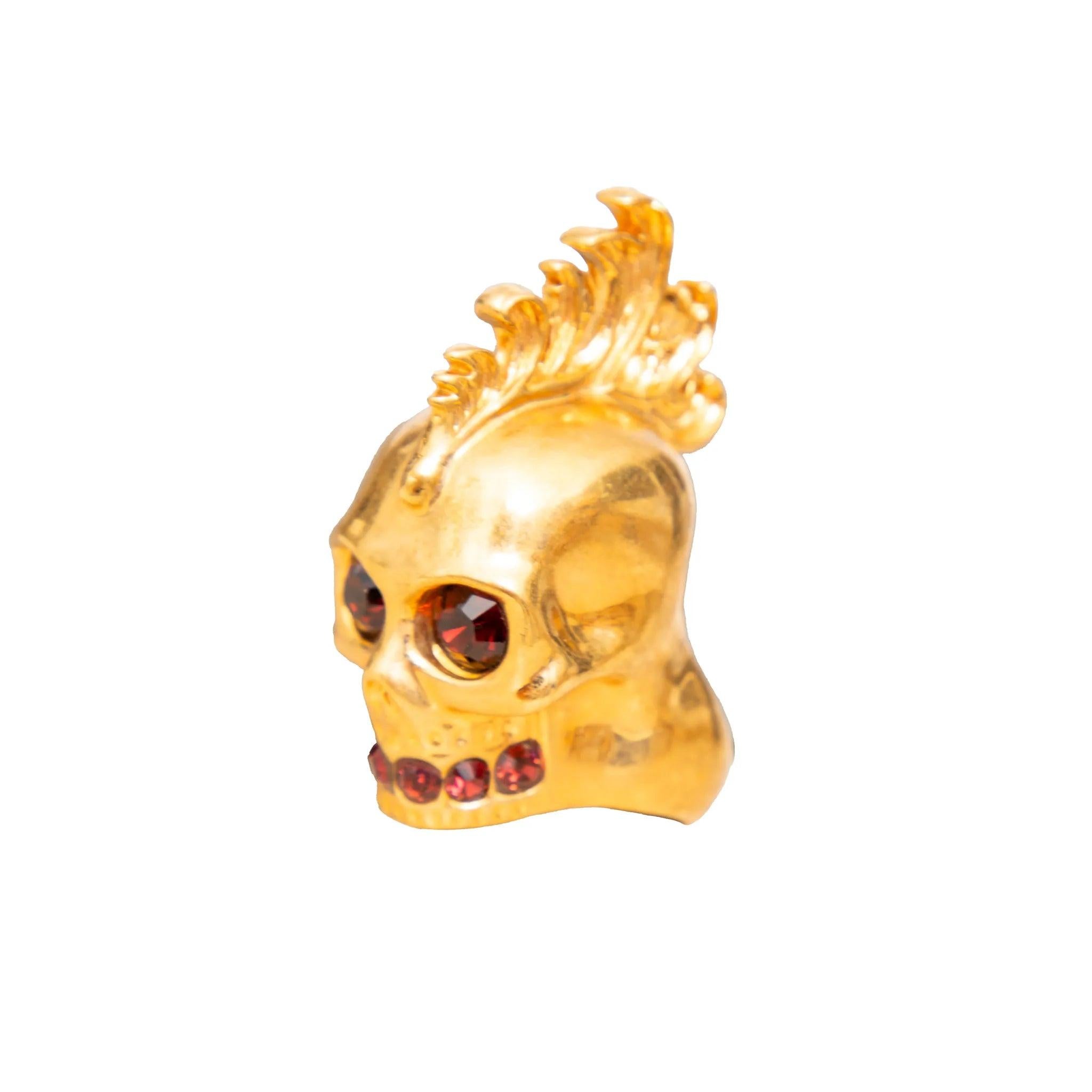 Anello con teschio di Alexander McQueen - anni '90 In condizioni buone in vendita a Milano, IT