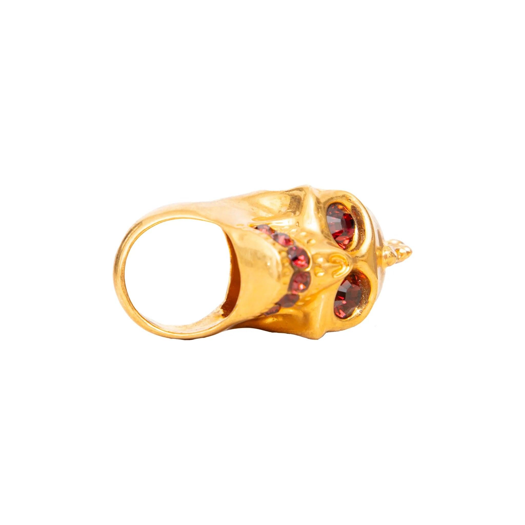 Anello con teschio di Alexander McQueen - anni '90 in vendita 3
