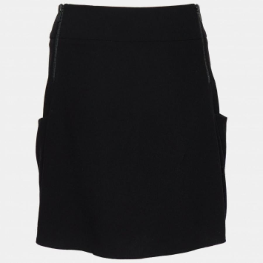 Nero Joseph Gonna a pieghe in crepe nera Aceline M in vendita