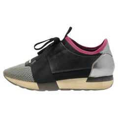 Balenciaga Sneakers da corsa in pelle e mesh tricolore taglia 38