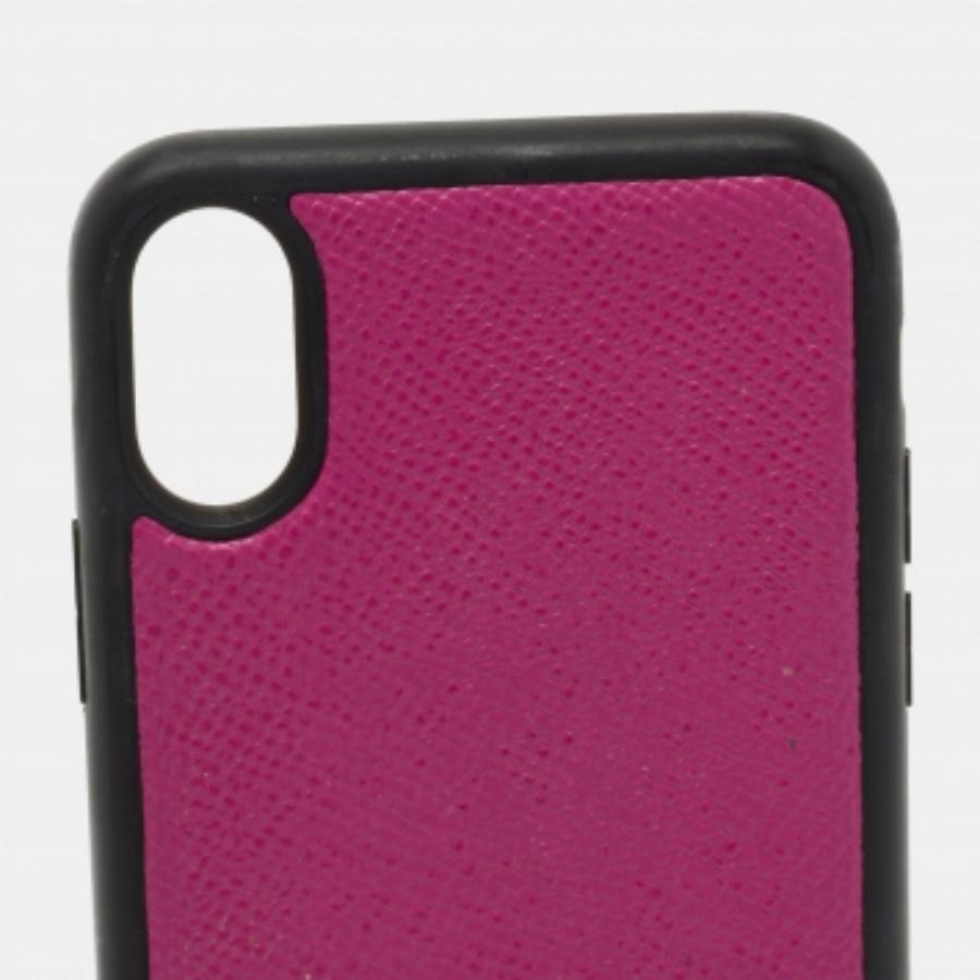 Funda de piel rosa/negra Dolce & Gabbana para iPhone X en venta 4
