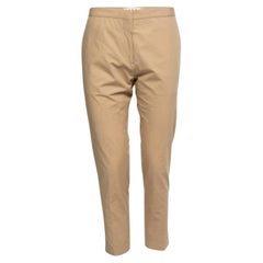 Pantaloni a zampa dritta in cotone marrone di Marni M. I.