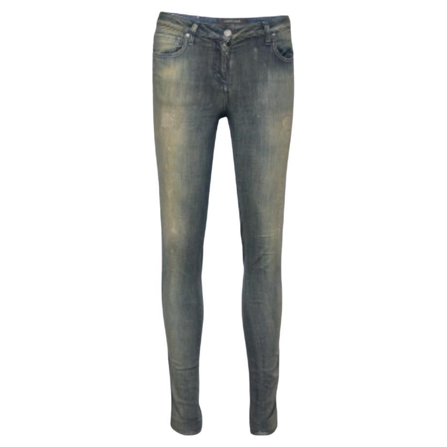 Roberto Cavalli Jeans skinny in denim sbiadito blu chiaro M. I.