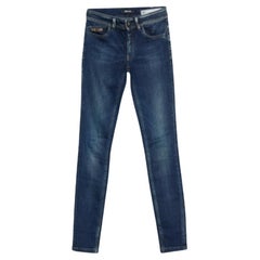 Just Cavalli - Jeans a gamba corta in denim elasticizzato blu navy S