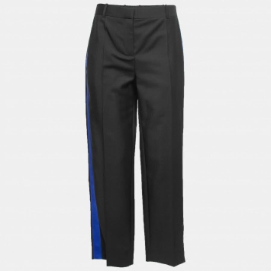Pantaloni Givenchy in lana mohair nera con dettaglio laterale M. I. In condizioni buone in vendita a Dubai, Al Qouz 2