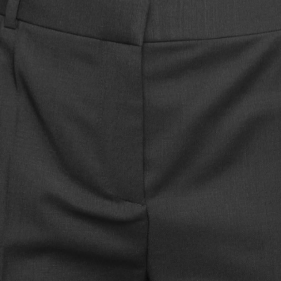 Donna Pantaloni Givenchy in lana mohair nera con dettaglio laterale M. I. in vendita