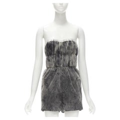 CHRISTIAN DIOR Fantaisie Dioriviera tulle gathered pleated romper FR34 XS