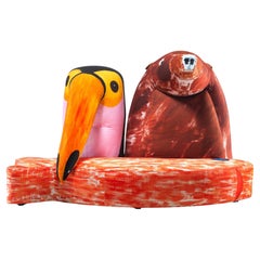 Gli Amici Printed Cotton Fabled Sofa by Gaetano Pesce