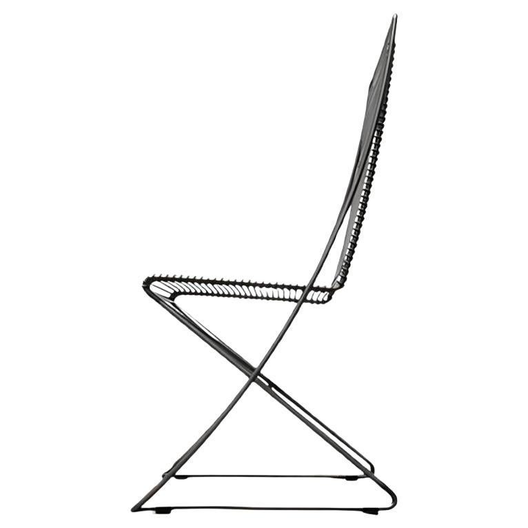 Silla de salón vintage alemana Kreuzschwinger de Till Behrens, años 80