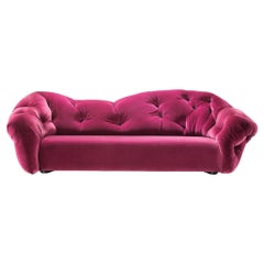 Nubola 277 Velvet Sofa in Blush by Gaetano Pesce