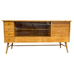 Very Rare Mid-Century Modern Maple Predictor Credenza by Paul McCobb for O’hearn