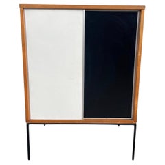 Midcentury Small Maple Cabinet by Paul McCobb Planner Group #1512 B&W Doors