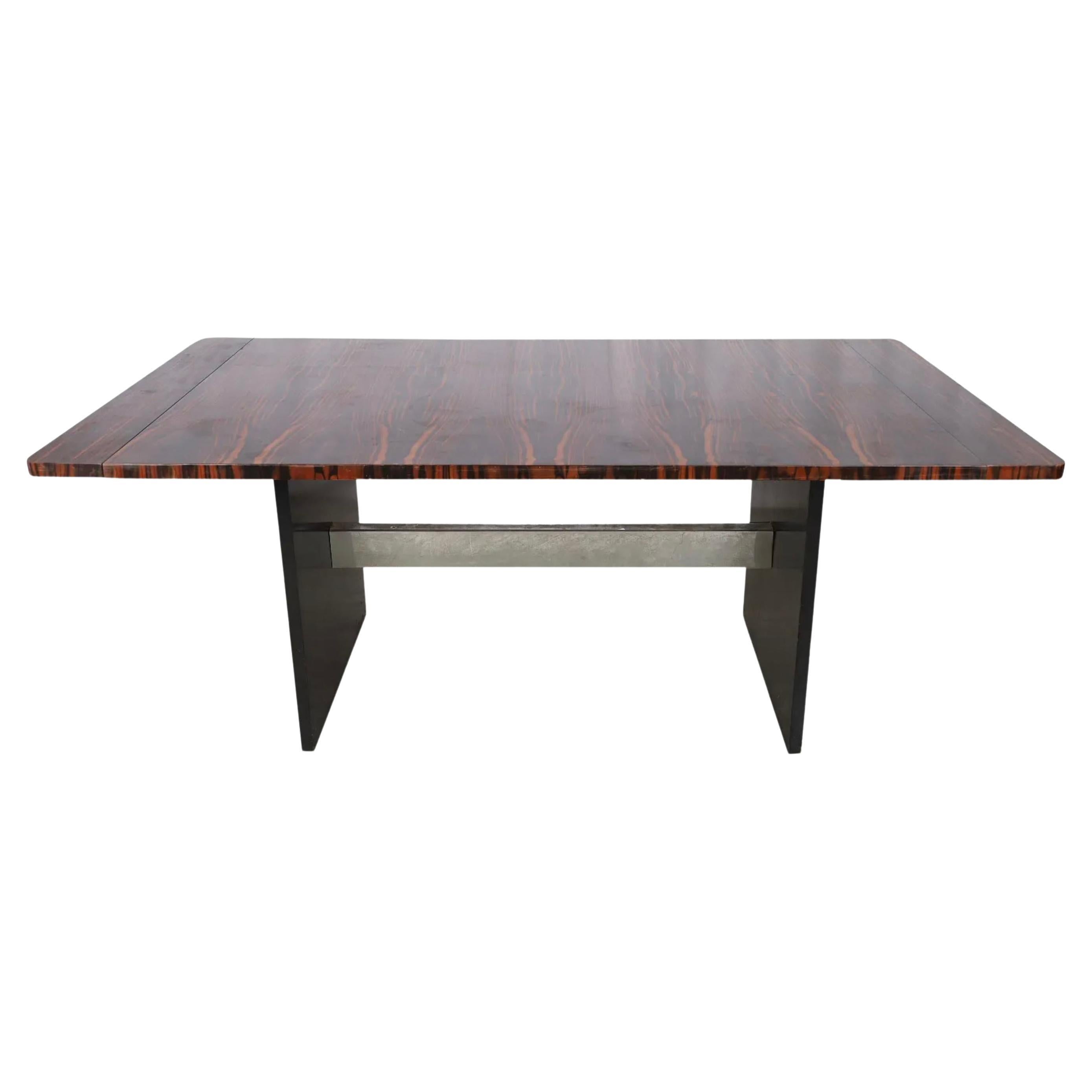 Superb Midcentury Brazilian Rosewood Modern Extension Dining Table 2 Leaves