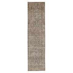 Tappeto Runner Turkey Anatoly - Lana Nero Avorio Rosso Design - 93251