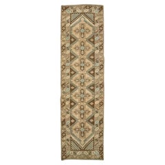 Tapis de course Turkey Anatoly - Laine Brown Taupe Design - 93253