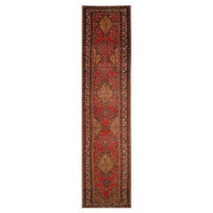 Persian Azerbaijan Area Rugs - Wool Navy Blue Red Yellow - 93407