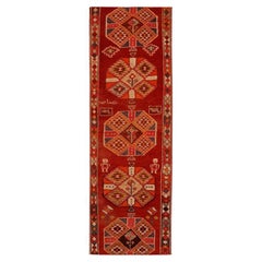 Afghanistan Anatoly Runner Rug - Wool Orange Red Design - 93464
