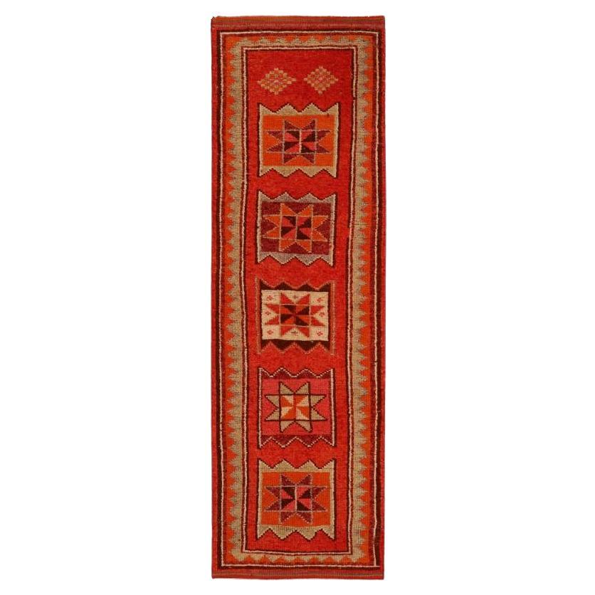 Afghanistan Anatoly-Läufer - Wolle Rot Design - 93467