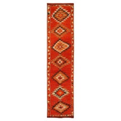 Afghanistan Anatoly Runner Rug - Wool Red Design - 93469