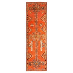 Afghanistan Anatoly-Läufer - Wolle Orange Design - 93505