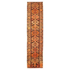 Afghanistan Anatoly Laufteppich - Wolle Schwarz Orange Gelb - 93508