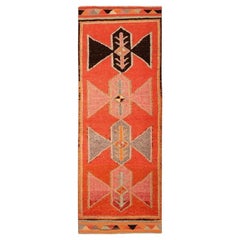 Afghanistan Tapis de course Anatoly - Laine Noir Rose Design - 93519