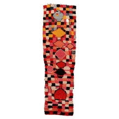 Tappeto Runner Marocchino - Lana Rosso Giallo Design - 97532