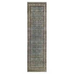 Persischer Malayer Läufer Teppich - Wolle Braun Elfenbein Design - 97540