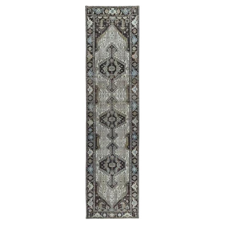 Alfombra Persa Malayer - Lana Marrón Diseño Marfil - 97543