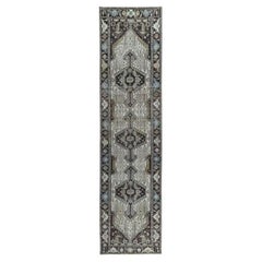 Persian Malayer Runner Rug - Wool Brown Ivory Design - 97543