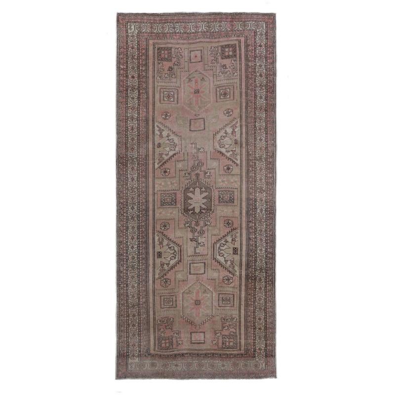Persian Azerbaijan Area Rugs - Wool Ivory Pink Taupe Design - 97546